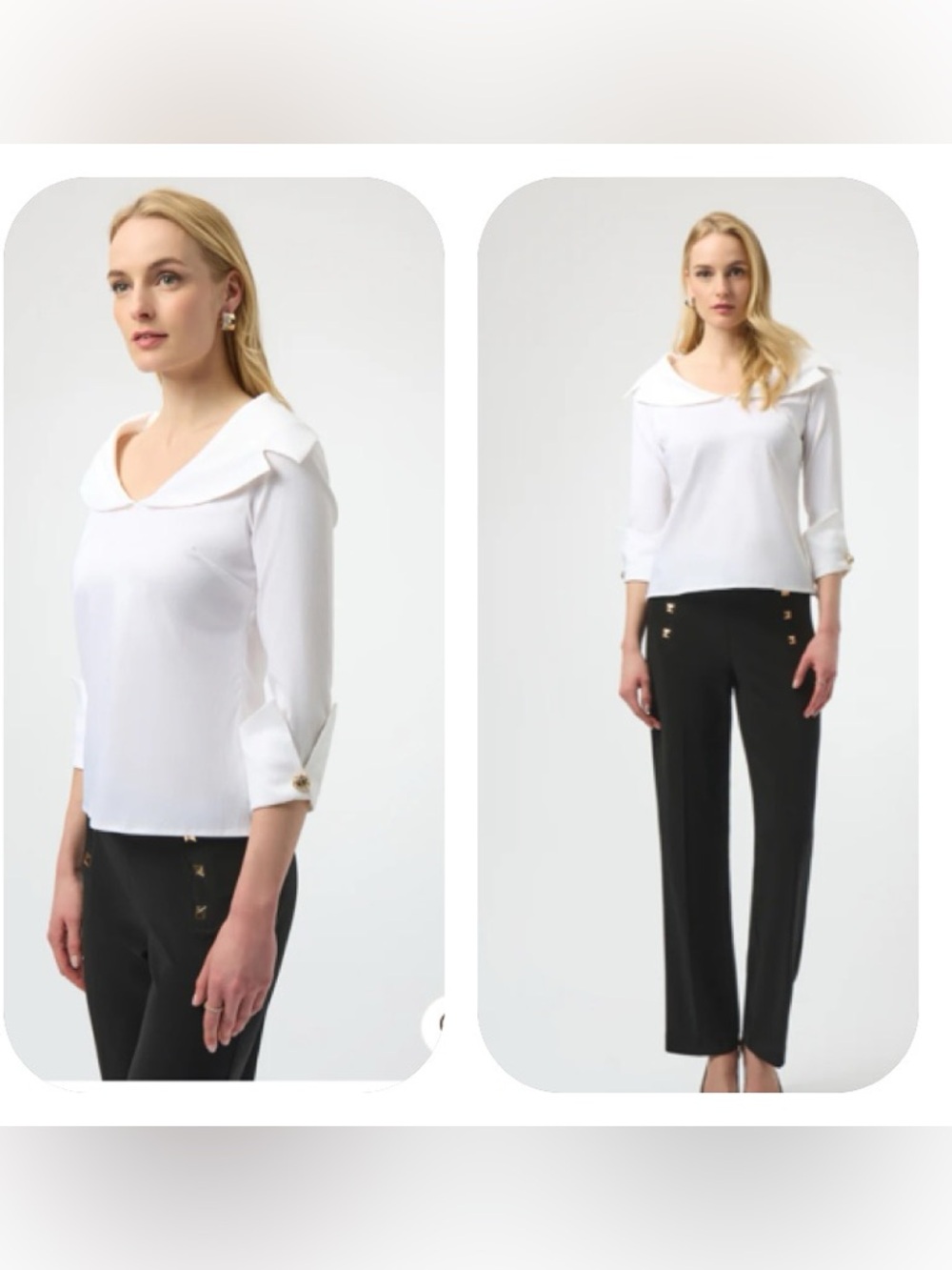 Joseph Ribkoff Vanilla Stretch Fitted Top